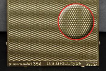 Plusmodel 1:35 - Engraved Plate - US Grill