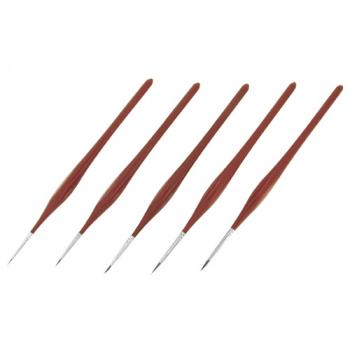 Modelcraft - Red Sable Brushes (Set of 5)