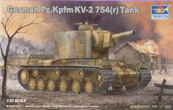 Trumpeter 1:35 - German Pz.Kpfm KV-2 754(r) Tank