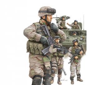 Trumpeter 1:35 - Modern US Army Armour Crew and Infantry Set