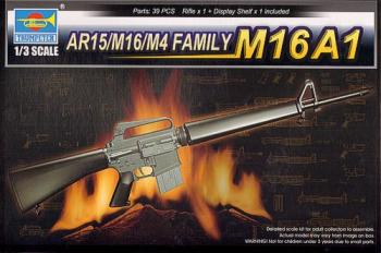 Trumpeter 1:3 - M16A1 Assault Rifle. AR15/M16/M4 Family