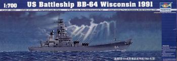 Trumpeter 1:700 - US Battleship BB-64 Wisconsin 1991