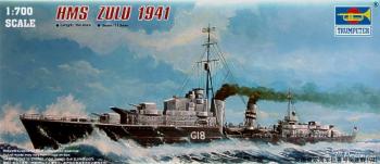 Trumpeter 1:700 - HMS Zulu (F18) Tribal Class Destroyer 1941