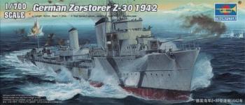Trumpeter 1:700 - German Destroyer Zerstorer Z30 1942