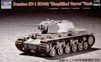 Trumpeter 1:72 - Russian KV-1 Model 1942 Simplified Turret