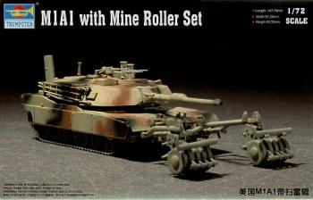 Trumpeter 1:72 - M1A1 Abrams with Mine Roller Set