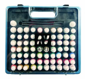 AV Vallejo Model Color Hobby Range Box Set (72 colours + 3 brushes + carry case)