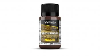 Vallejo Weathering Effects 40ml - Brown Thick Mud 