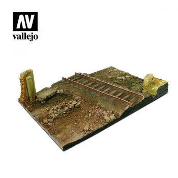 AV Vallejo Scenics - 1:35 Country Railway Crossroads 31cm x 21cm