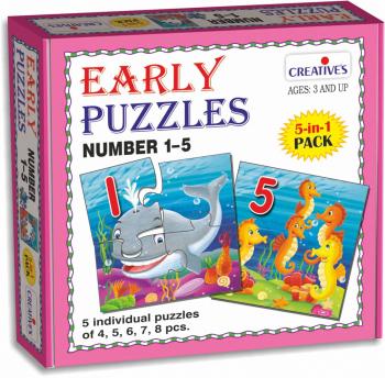 Creative Early Puzzles Step II - Numbers 1 to 5