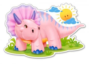 Castorland Jigsaw Premium Maxi 12 Pc - Pink Baby Triceratops