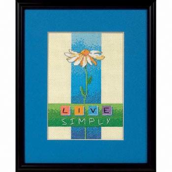 Dimensions Mini Counted Cross Stitch: Live Simply