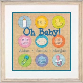 Dimensions Counted Cross Stitch: B/Record: Baby Dots