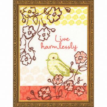 Dimensions Handmade Embroidery: Live Harmlessly