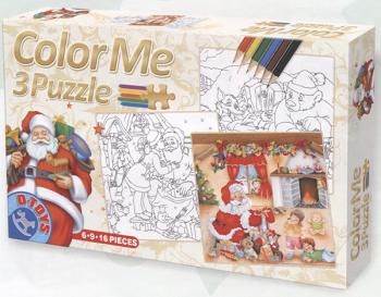 D-Toys - Color Me 3 Puzzle - Christmas No. 1