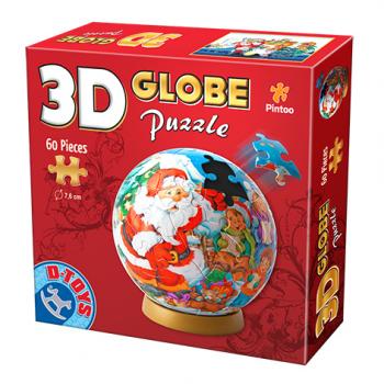 D-Toys - 3D Globe Puzzle 60 - Christmas No. 1