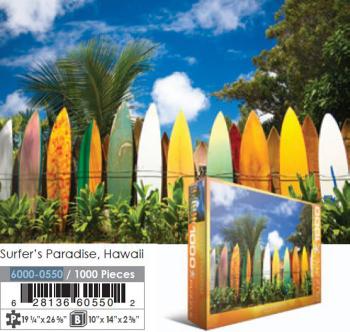 Eurographics Puzzle 1000 Pc - Surfer's Paradise, HI ""NEW""