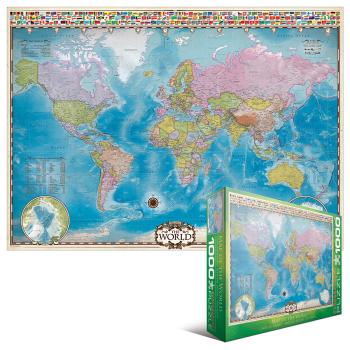 Eurographics Puzzle 1000 Pc - EuroGraphics Map of the World