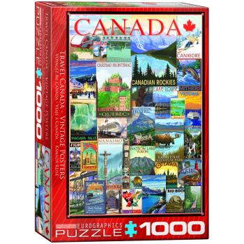 Eurographics Puzzle 1000 Pc - Travel Canada Vintage Ads
