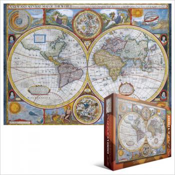 Eurographics Puzzle 1000 Pc - Antique World Map