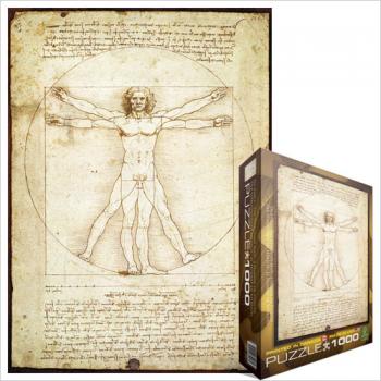 Eurographics Puzzle 1000 Pc - Vitruvius Man / Leonardo Da Vinci