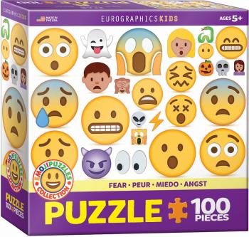 Eurographics Puzzle 100 Pc - Emojipuzzle - Fear  (6x6 Box)