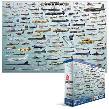 Eurographics Puzzle 2000 Pc - Evolution of Military Aircraft ""NEW""