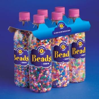 Playbox - 'Iron on' Beads bottles - 6 x 3500
