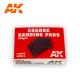 AK Interactive - Coarse Sanding Pads 120 grit. 4 units