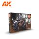 AK Interactive Set - SKIN AND LEATHER COLORS SET