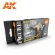 AK Interactive Set - WAFFEN SS 44 DOT UNIFORM COLORS