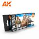 AK Interactive Set - IDF UNIFORM COLORS