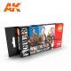 AK Interactive Set - FRENCH UNIFORM COLORS