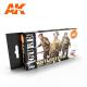 AK Interactive Set - WWII BRITISH UNIFORM COLORS
