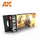 AK Interactive Set - VIETNAM GREEN AND CAMO COLORS