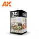 AK Interactive Set- WWII GERMAN TANK INTERIOR COLORS