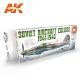 AK Interactive Set - Soviet Aircraft Colors 1941-1945