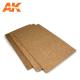 AK Interactive - Cork Sheets Fine Grained - 200x300x1mm x2