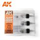 AK Interactive: Paint Doser Bottles 3x100ml