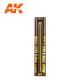 AK Interactive - Brass Pipes 2.2mm, 2 units