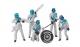 Carrera Building/Figure - Set of figures, mechanics, silver