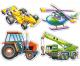 Castorland Jigsaw Premium 4 Puzzle (4,5,6,7 pc) - Various Vehicles