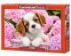 Castorland Jigsaw 500 Pc - Pup in Pink Flowers