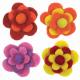 Dimensions Wool Felt - Layered Warm Flowers (x4) (Dam-box)