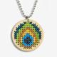 Dimensions Counted Cross Stitch Kit: Large Circle Peacock