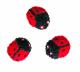 Dimensions Felting - Wool Ladybugs (Ladybirds) (Set of 3)