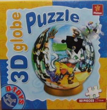 D-Toys - 3d Globe Jigsaw Puzzle - Fairytales 4 (Damaged Box)