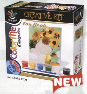 D-Toys - Color Me Canvas (Van Gogh) - Sunflowers