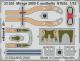 Eduard Photetch 1:32 - Mirage 2000 C Seatbelts (Kitty Hawk)