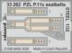 Eduard Photetch 1:32 - PZL P.11c seatbelts STEEL